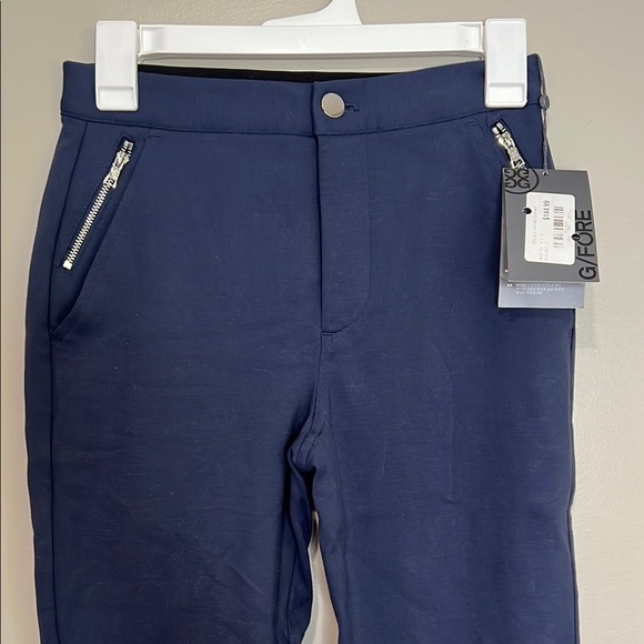 NWT G/Fore Double Knit Moto Pants Womens 0 Navy - Picture 2 of 11